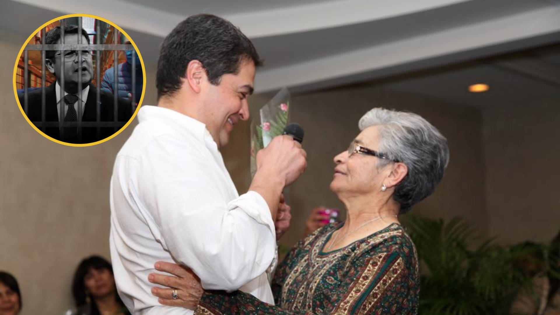 Reaparece madre de Juan Orlando Hernández tras su condena