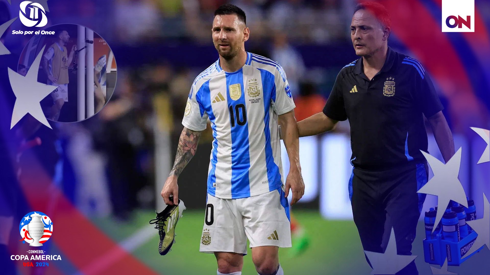 Reacción Messi gol Lautaro