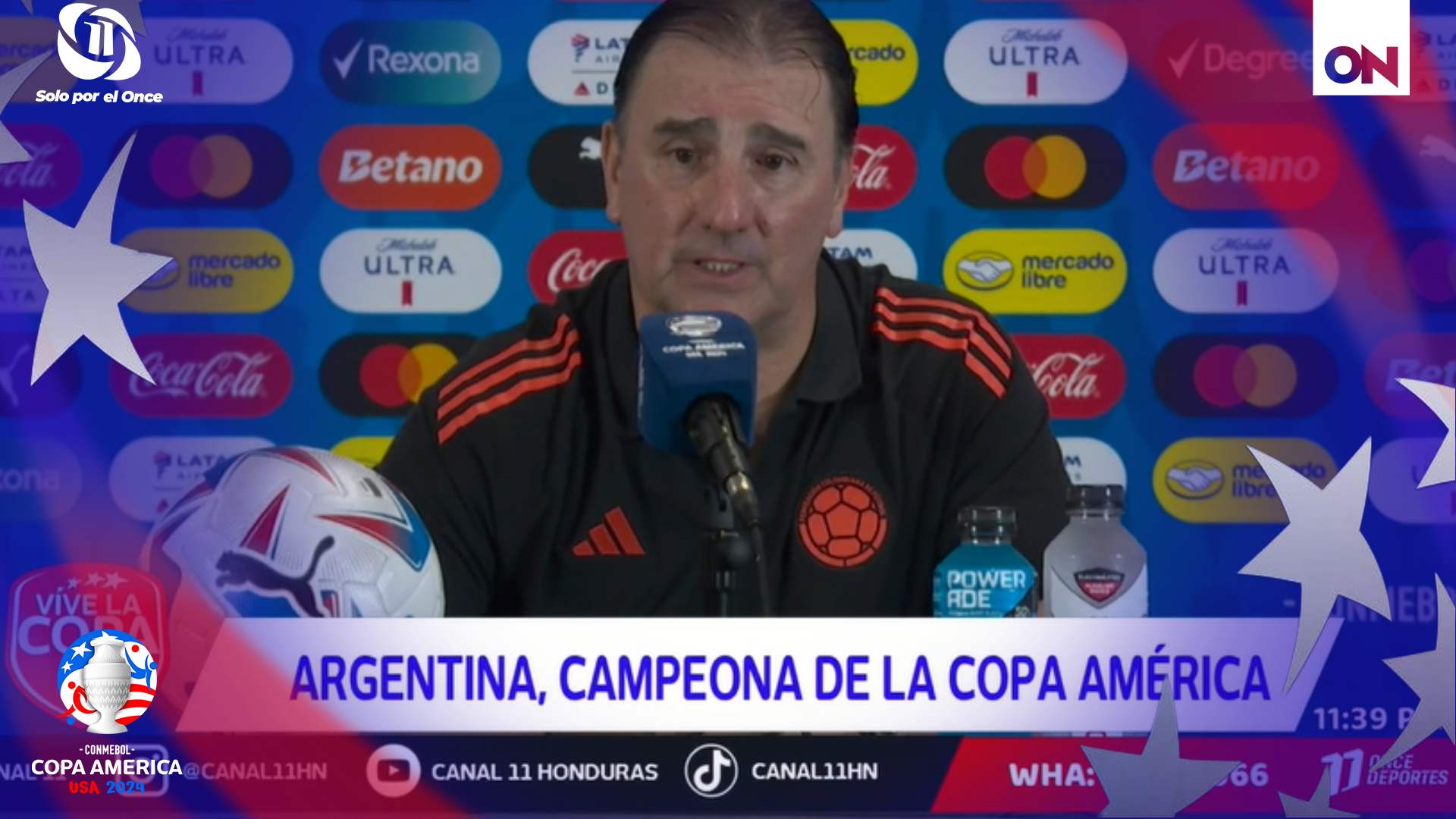 Entrenador de Colombia reacciona a final de la Copa América 2024