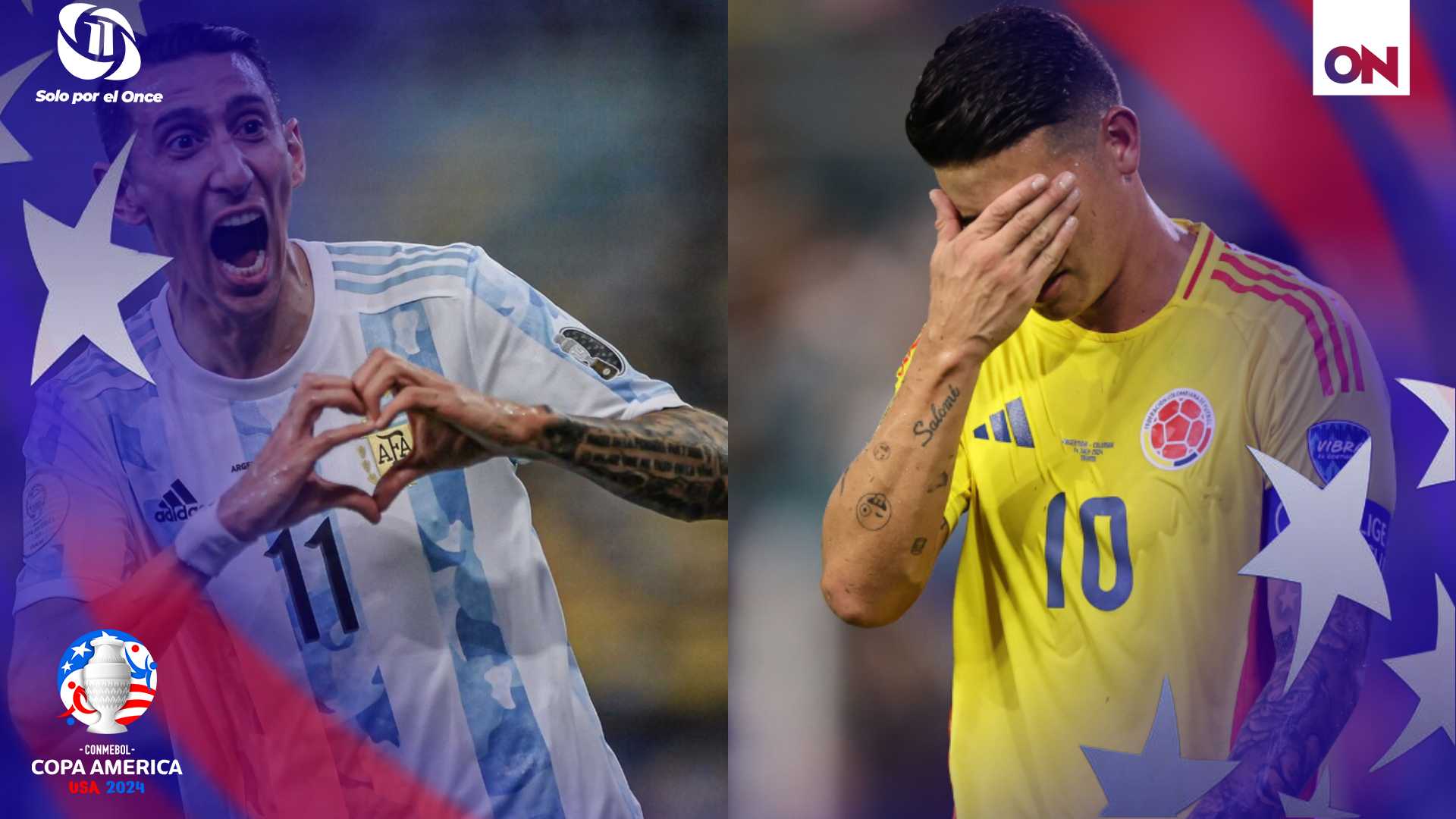 El gesto de Ángel Di María con Colombia en Copa América 2024