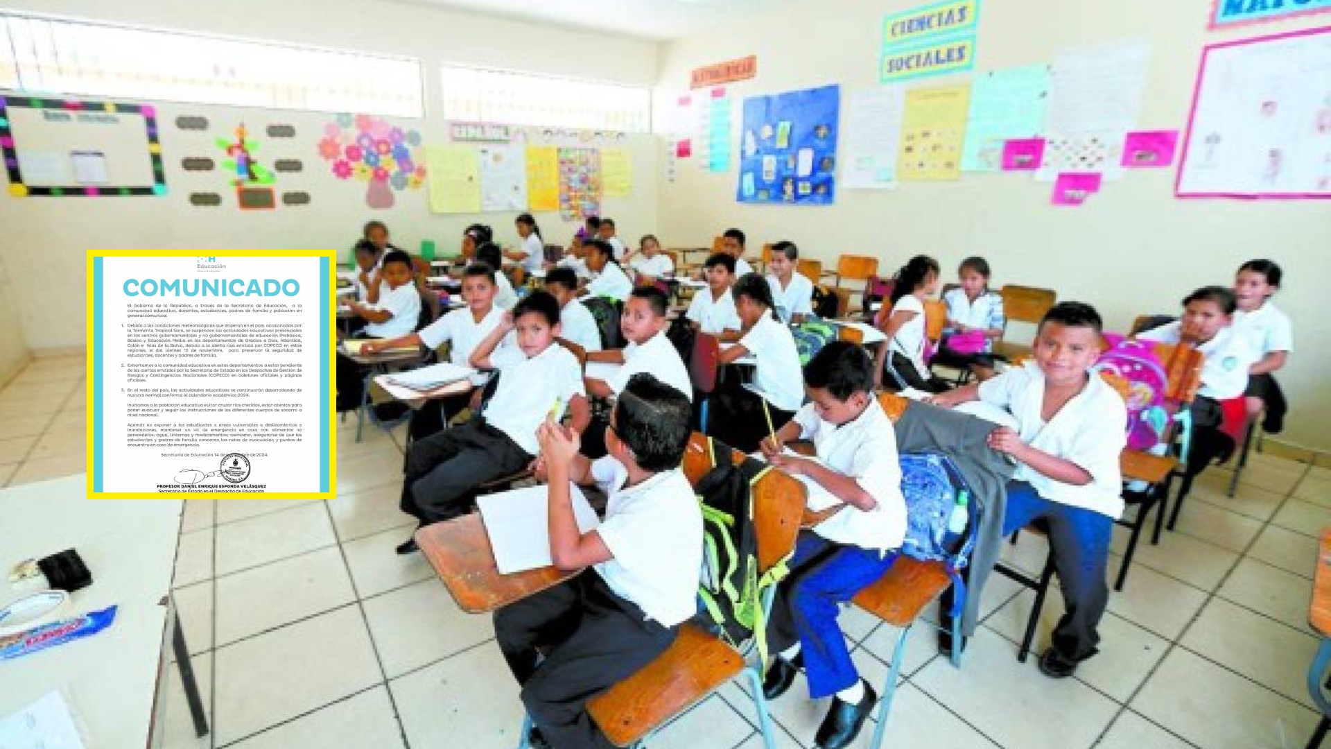 Debido a las intensas lluvias, suspenden clases en cuatro departamentos