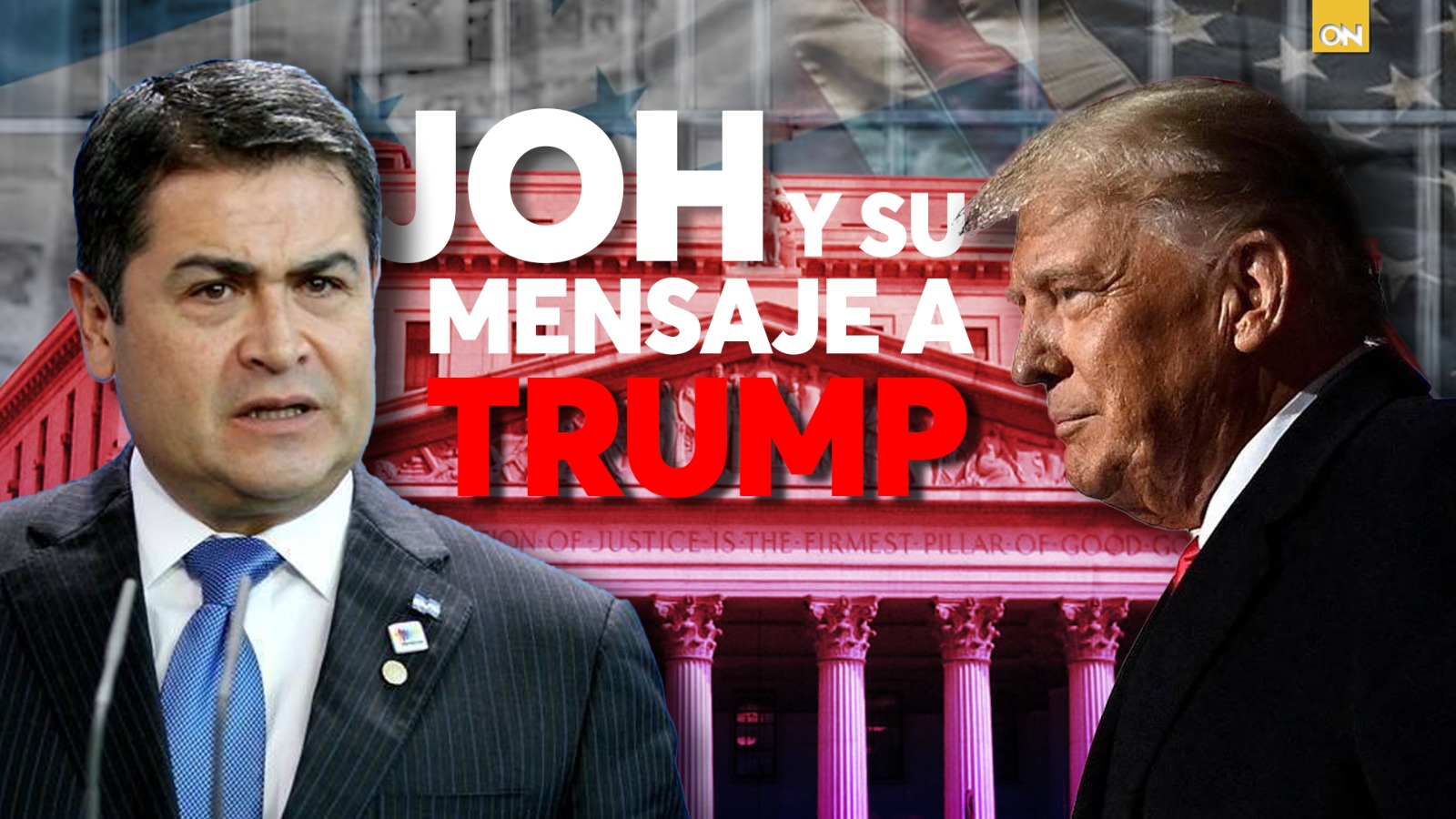 Juan Orlando y Donald Trump: su mensaje en el juicio en EEUU