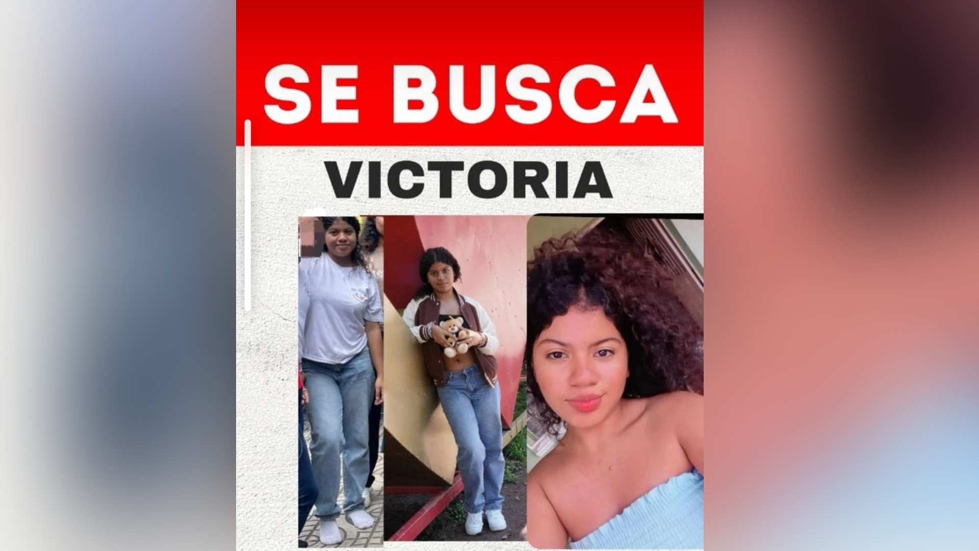 menor desaparecida Tegucigalpa