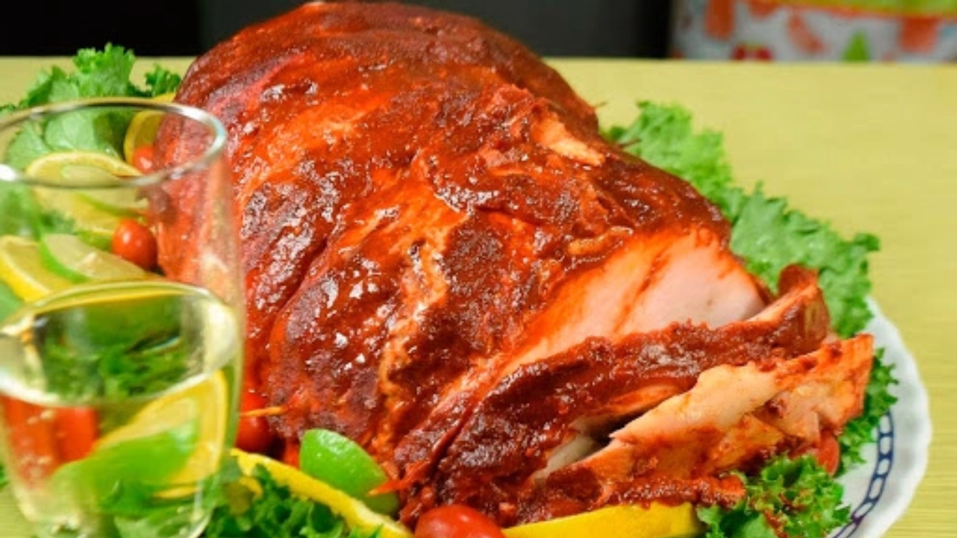 Pierna de cerdo para navidad