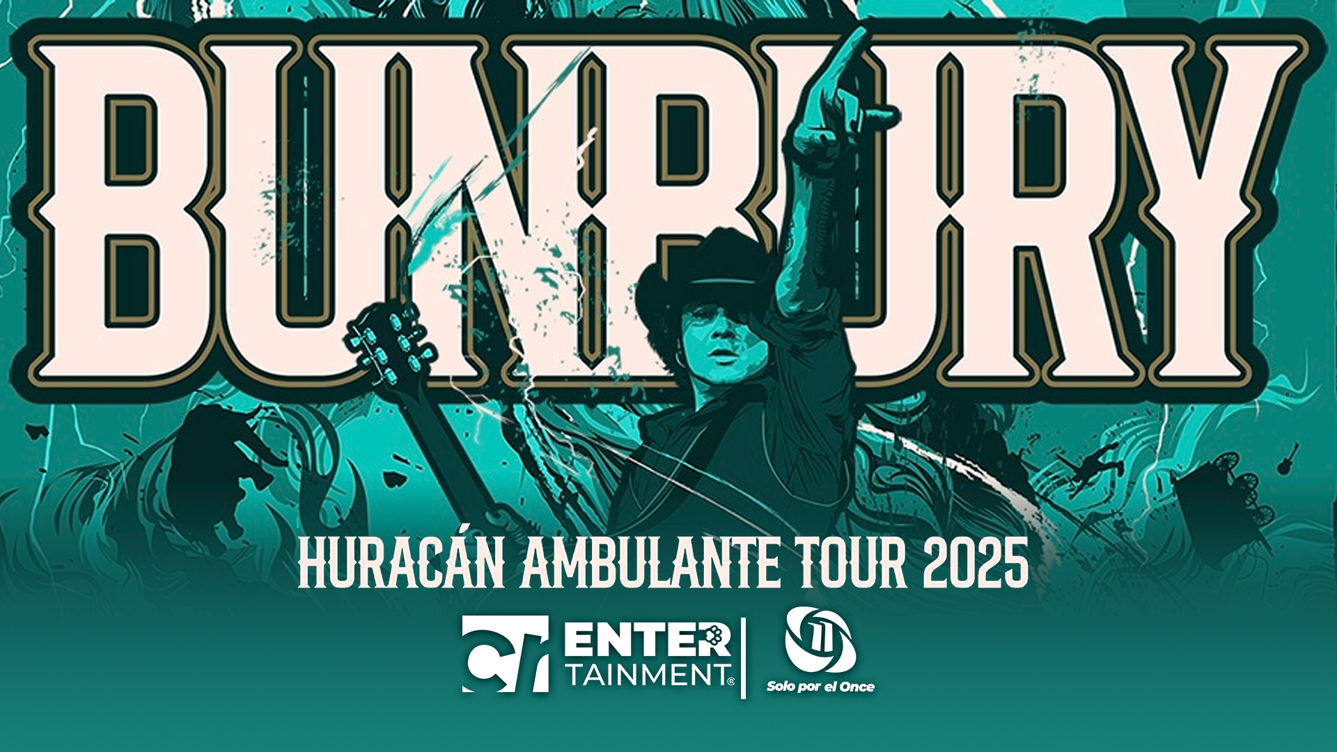 Enrique Bunbury regresa a Honduras con su Huracán Ambulante Tour 2025